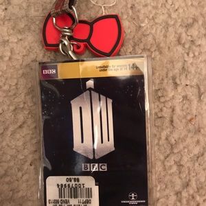 Dr Who Lanyard- NWT” Bow Ties Are Cool”-